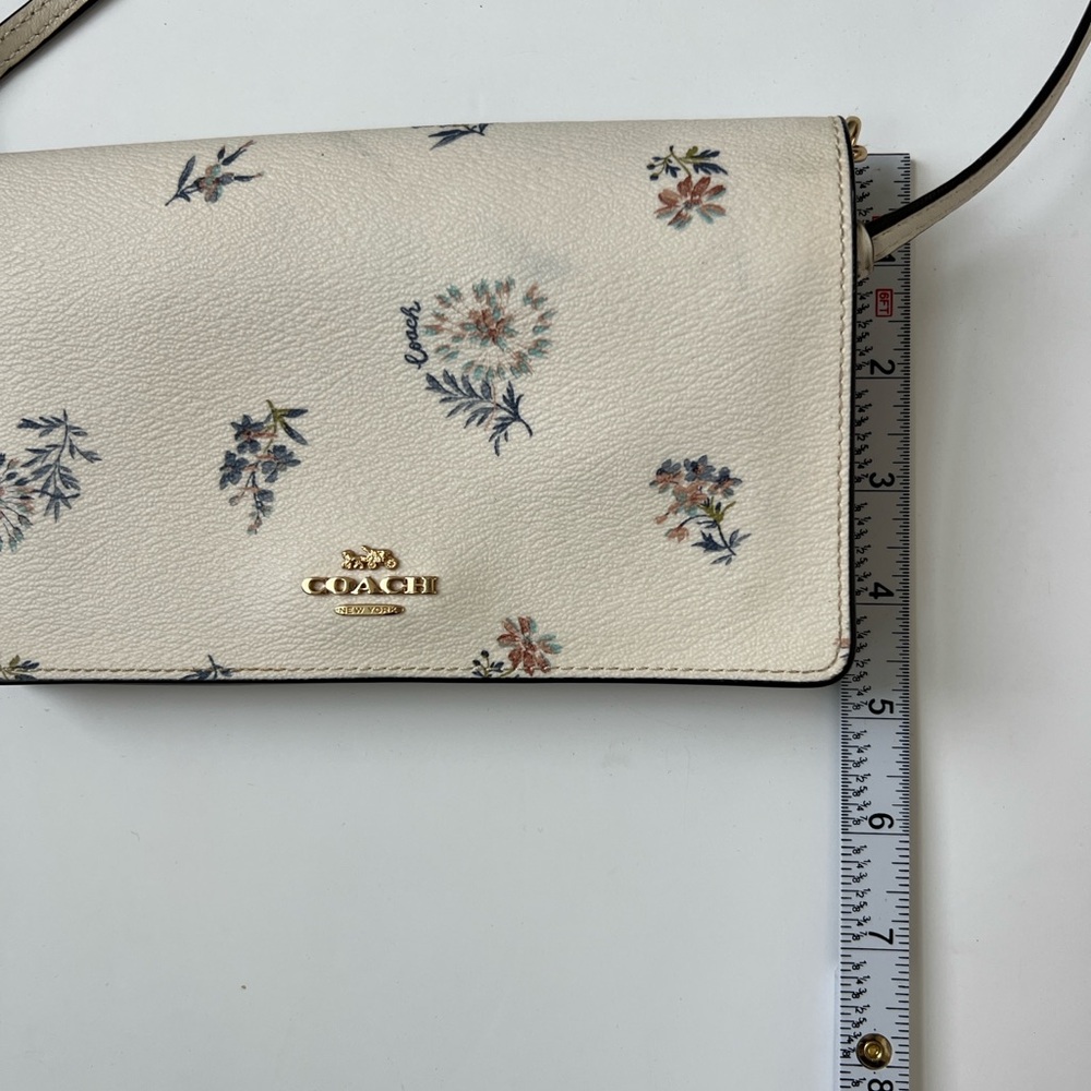 Coach Ivory Floral Crossbody Bag - Picture 5 of 5